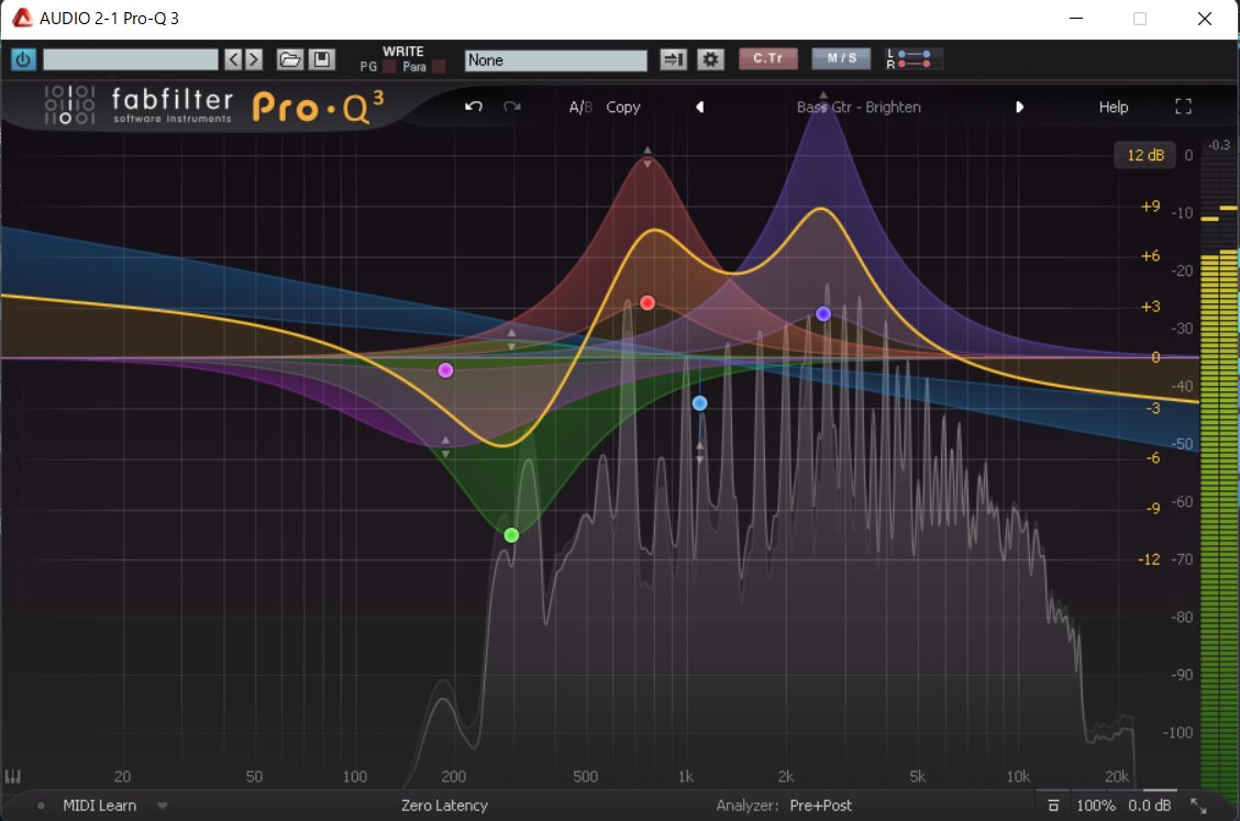 DTM】fabfilter Pro-Q3のレビューvol.1。基本のEQ機能と使い方