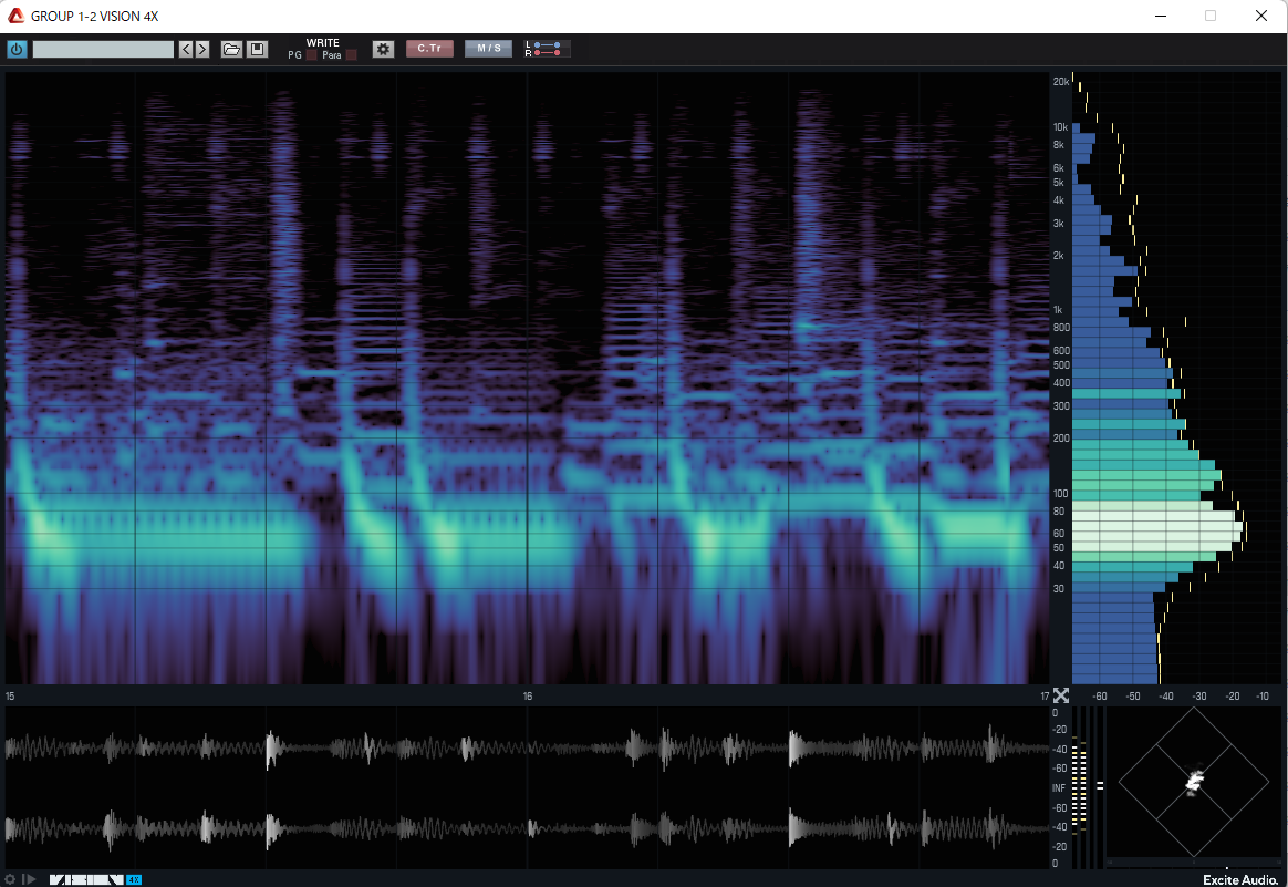 ひと目で感覚的に視認できる Excite Audio『VISION 4X ひと目で感覚的に視認できる Excite Audio『VISION 4X